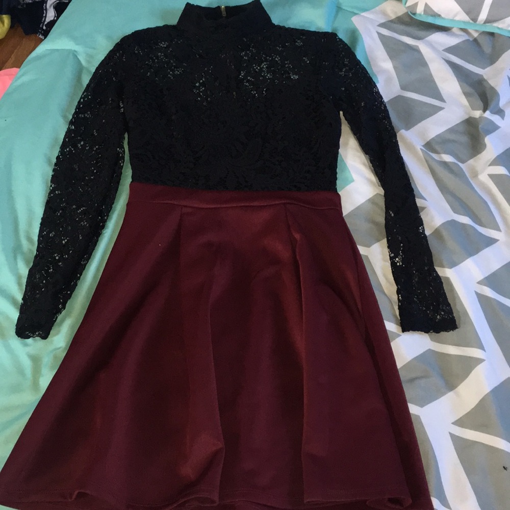Black lace dress